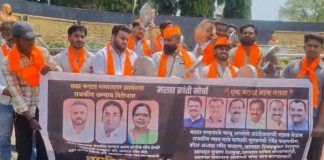 महापौर पदावरून वाद, सोलापुरात मराठा युवकांचे ‘थाळीनाद आंदोलन’